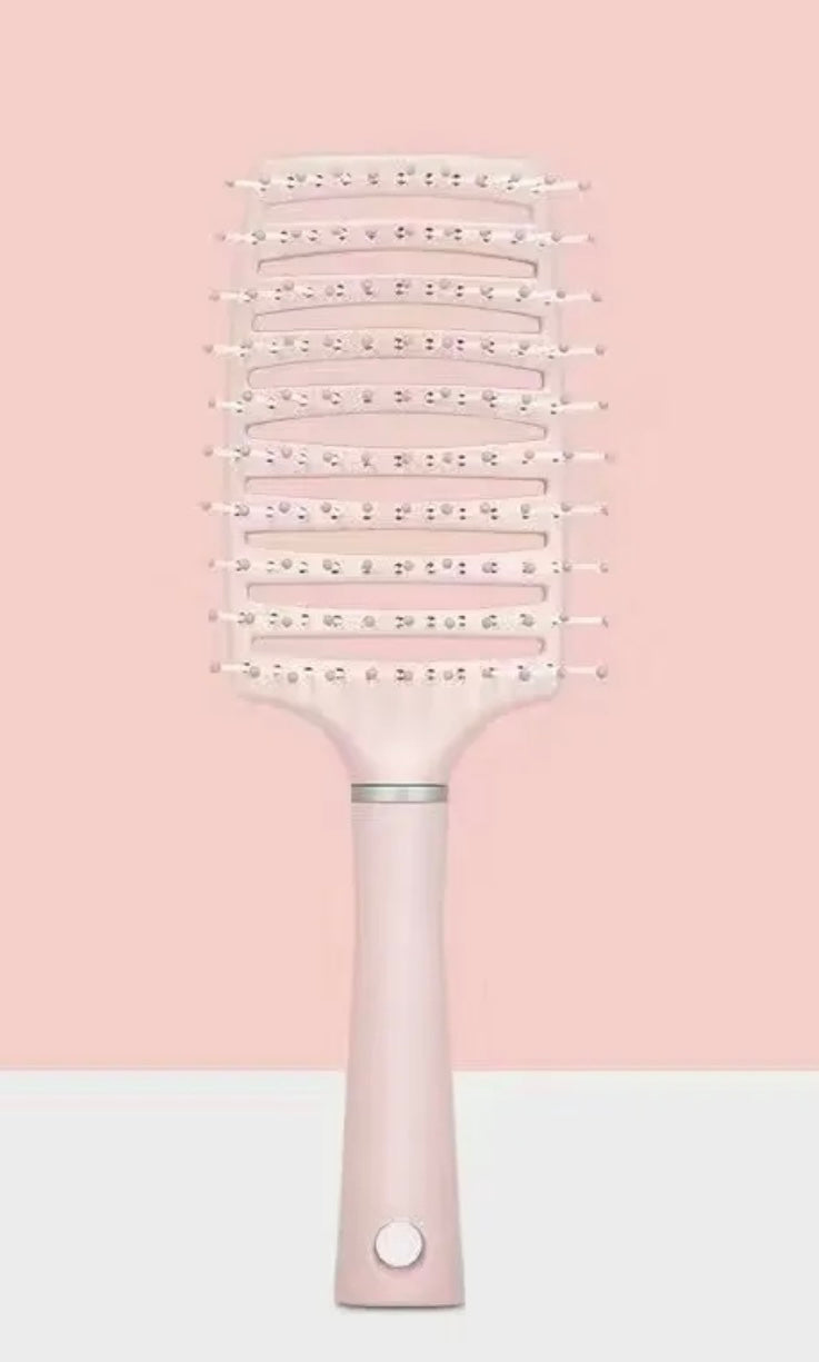 Wet and dry vented single bristle hairbrush