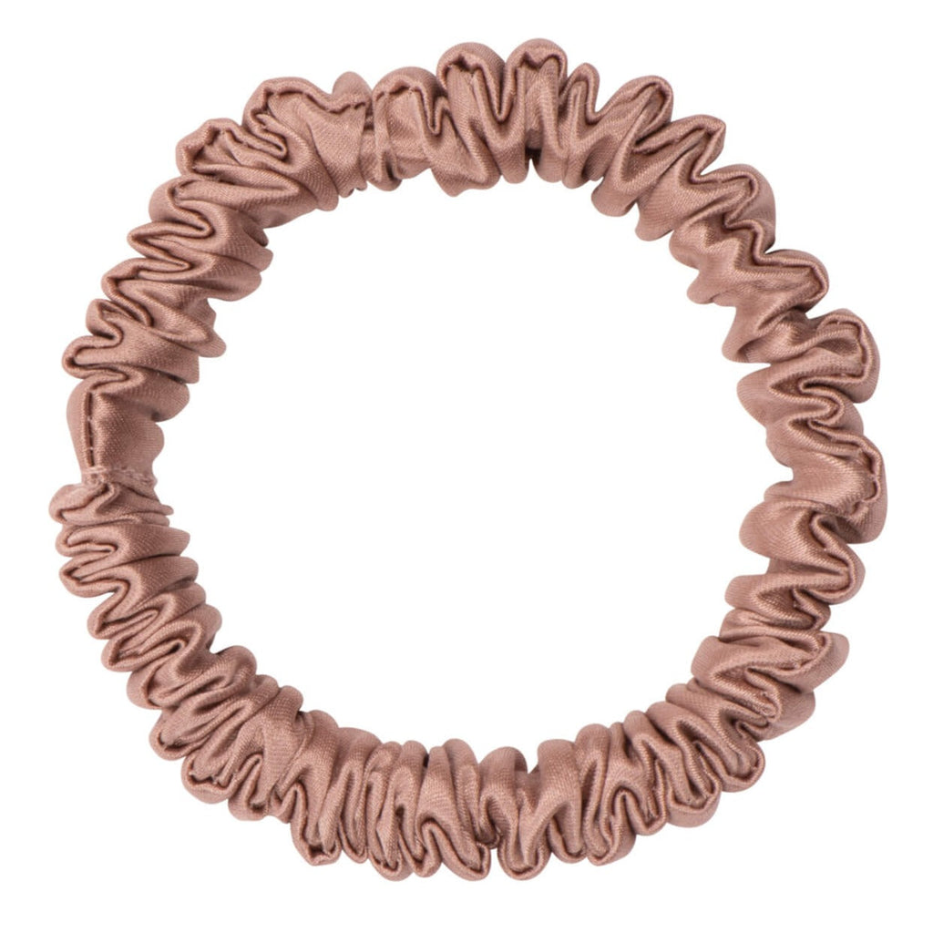 Bronze Silk Scrunchie - Skinny