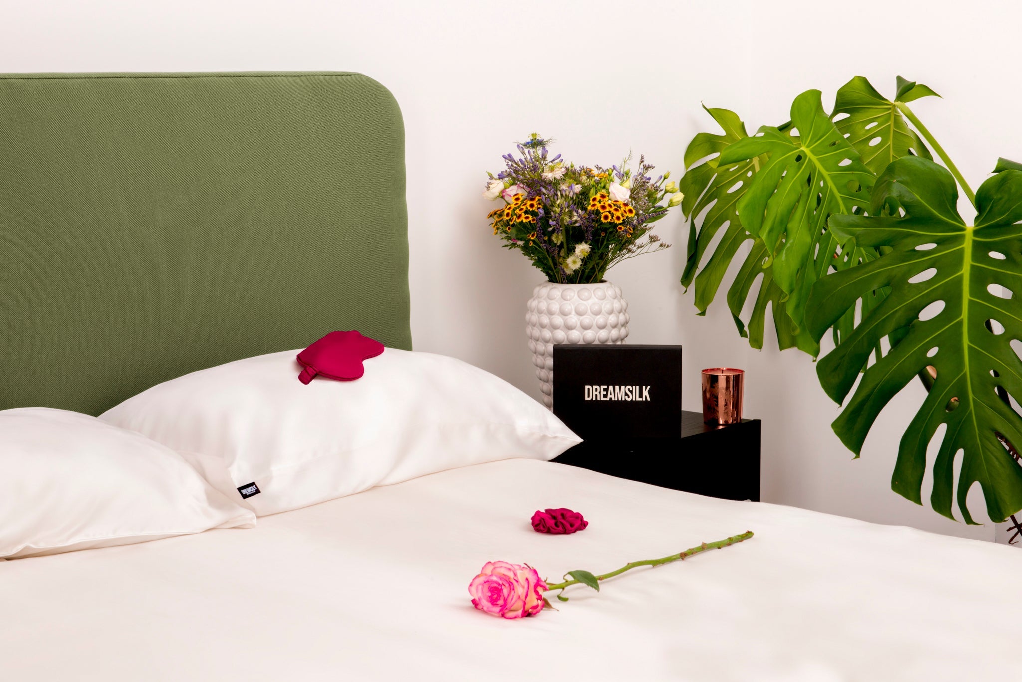 White Silk Pillowcase - Standard