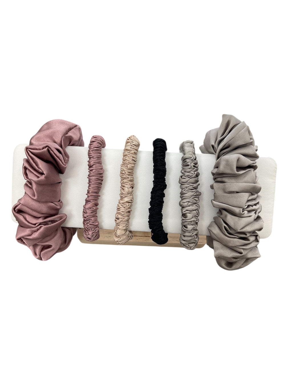 Mulberry silk scrunchies