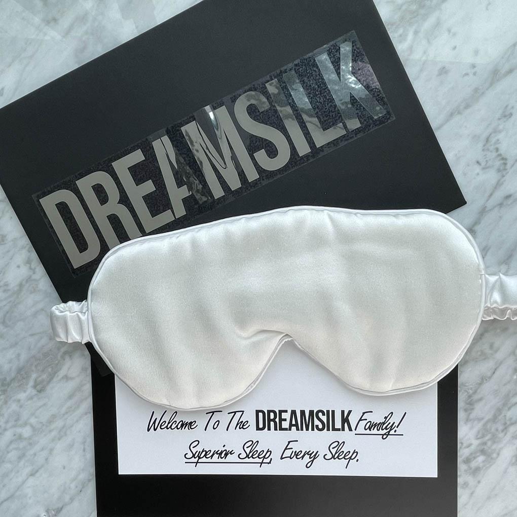 White Silk Sleep Mask