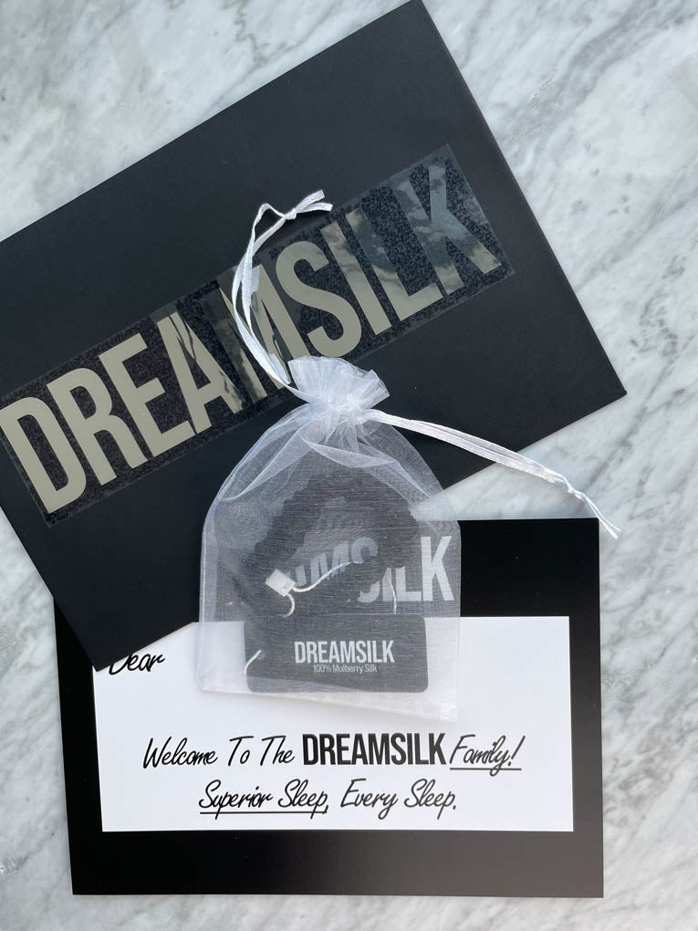 Black Silk Scrunchie - Skinny