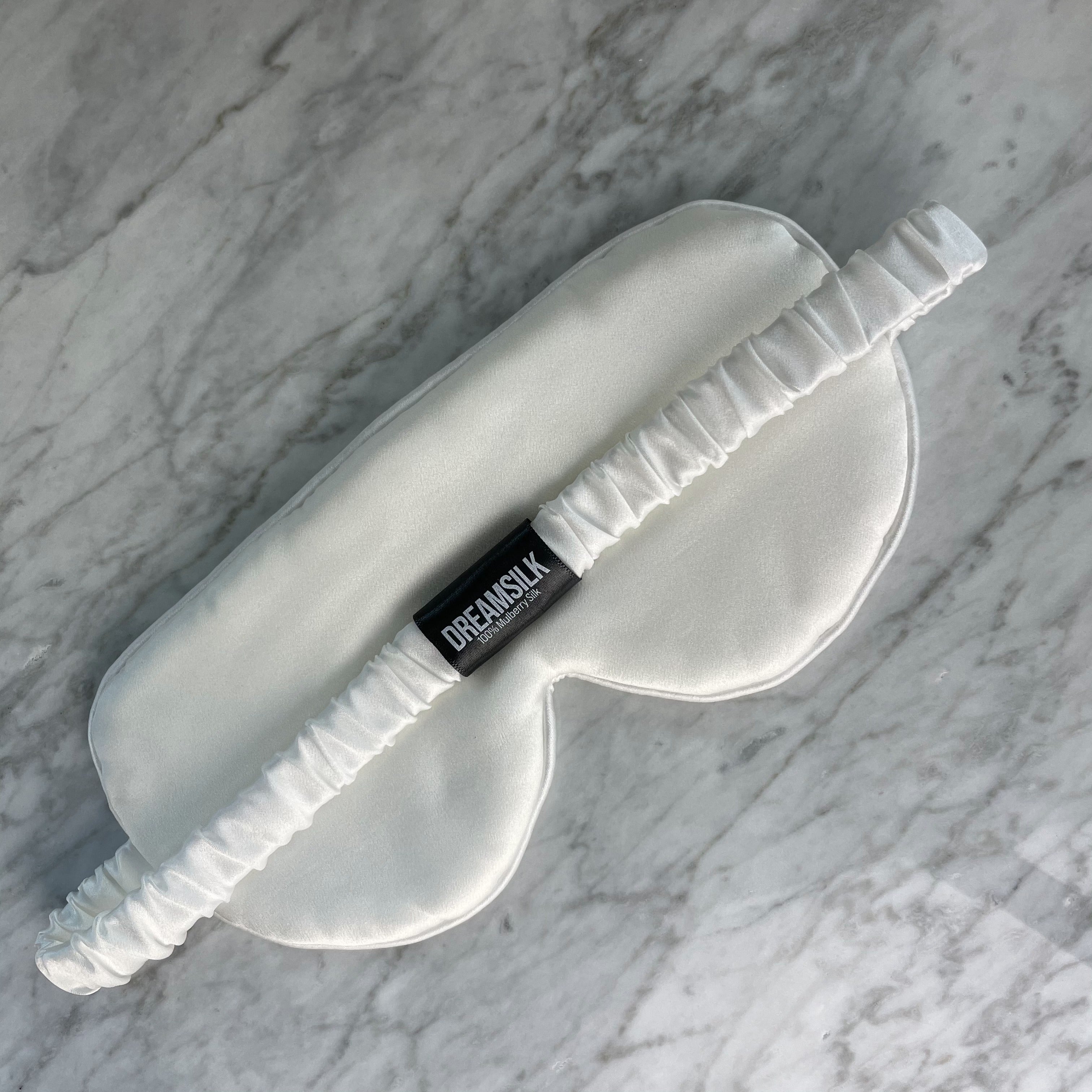 White Silk Sleep Mask