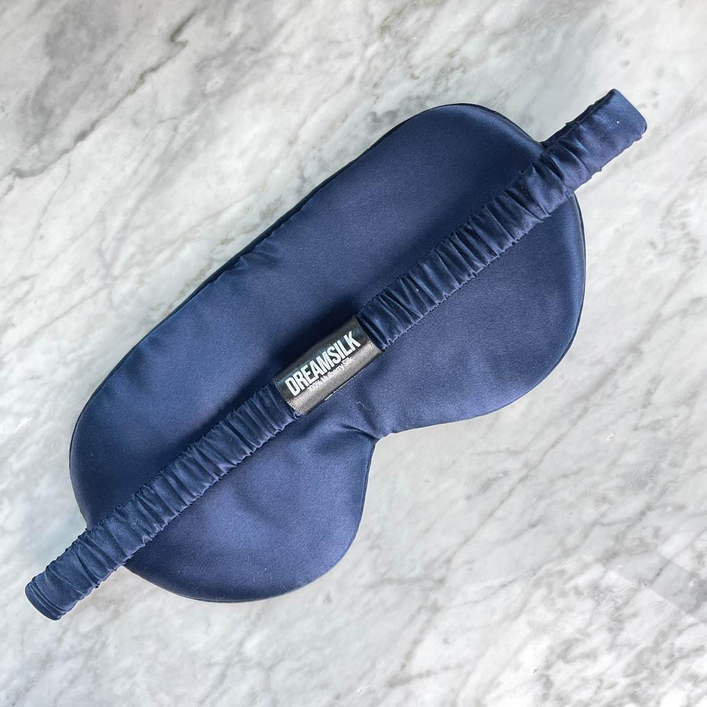 Navy Blue Silk Sleep Mask
