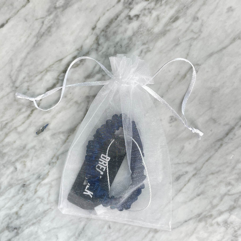 Black Silk Scrunchie - Skinny