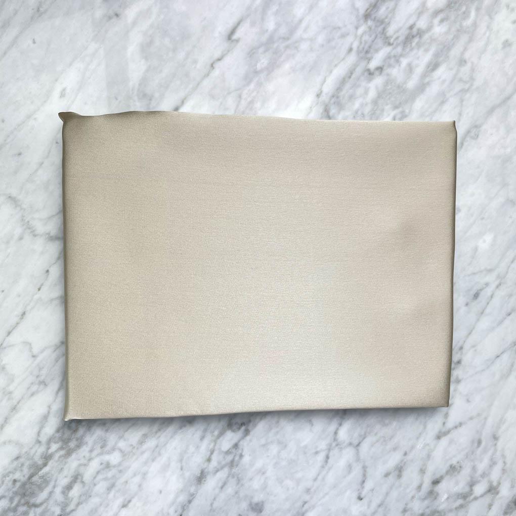 Beige Silk Pillowcase - Standard