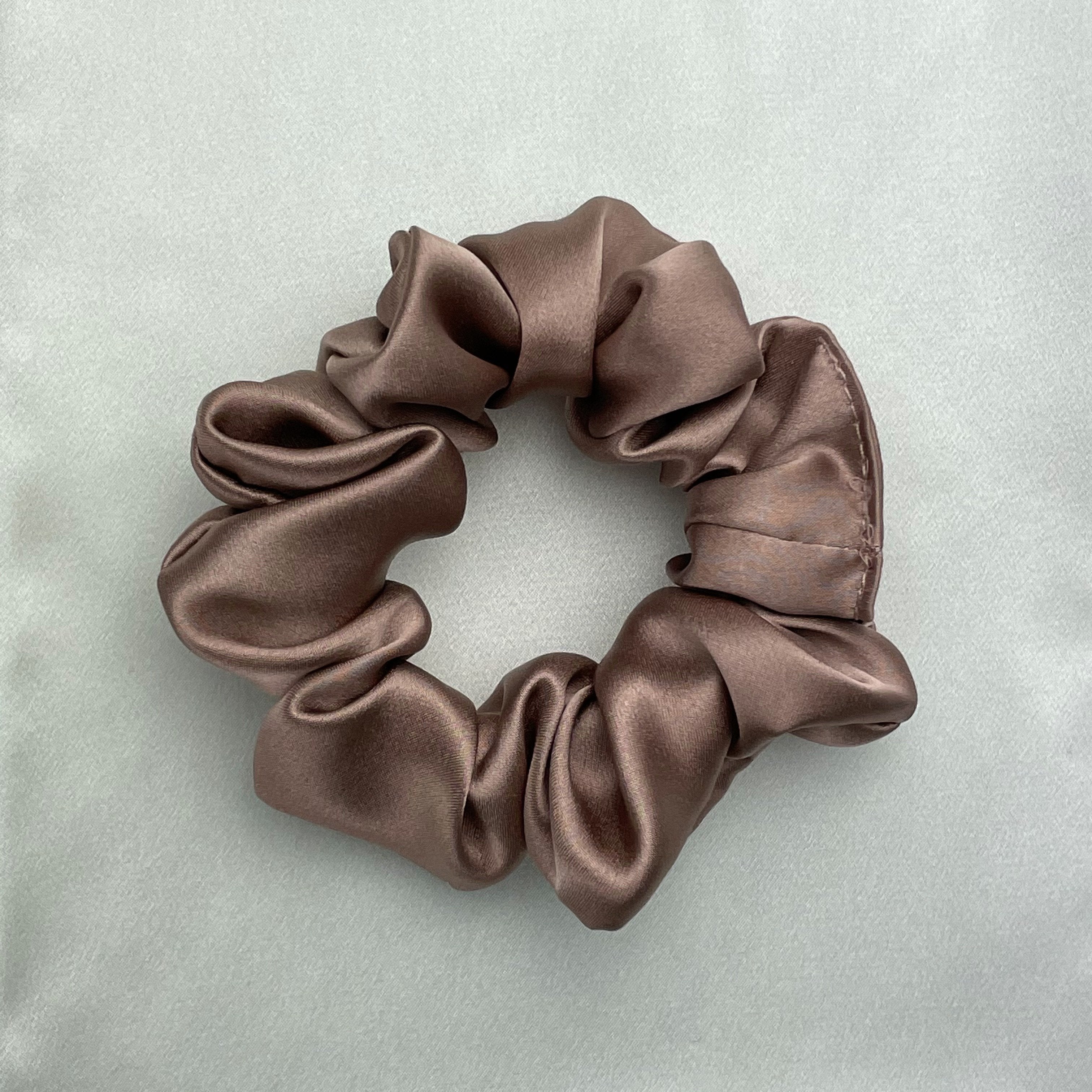 Bronze Silk Scrunchie - Regular