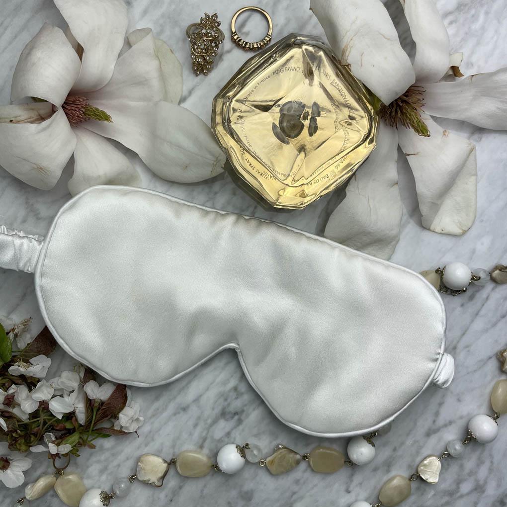 White Silk Sleep Mask
