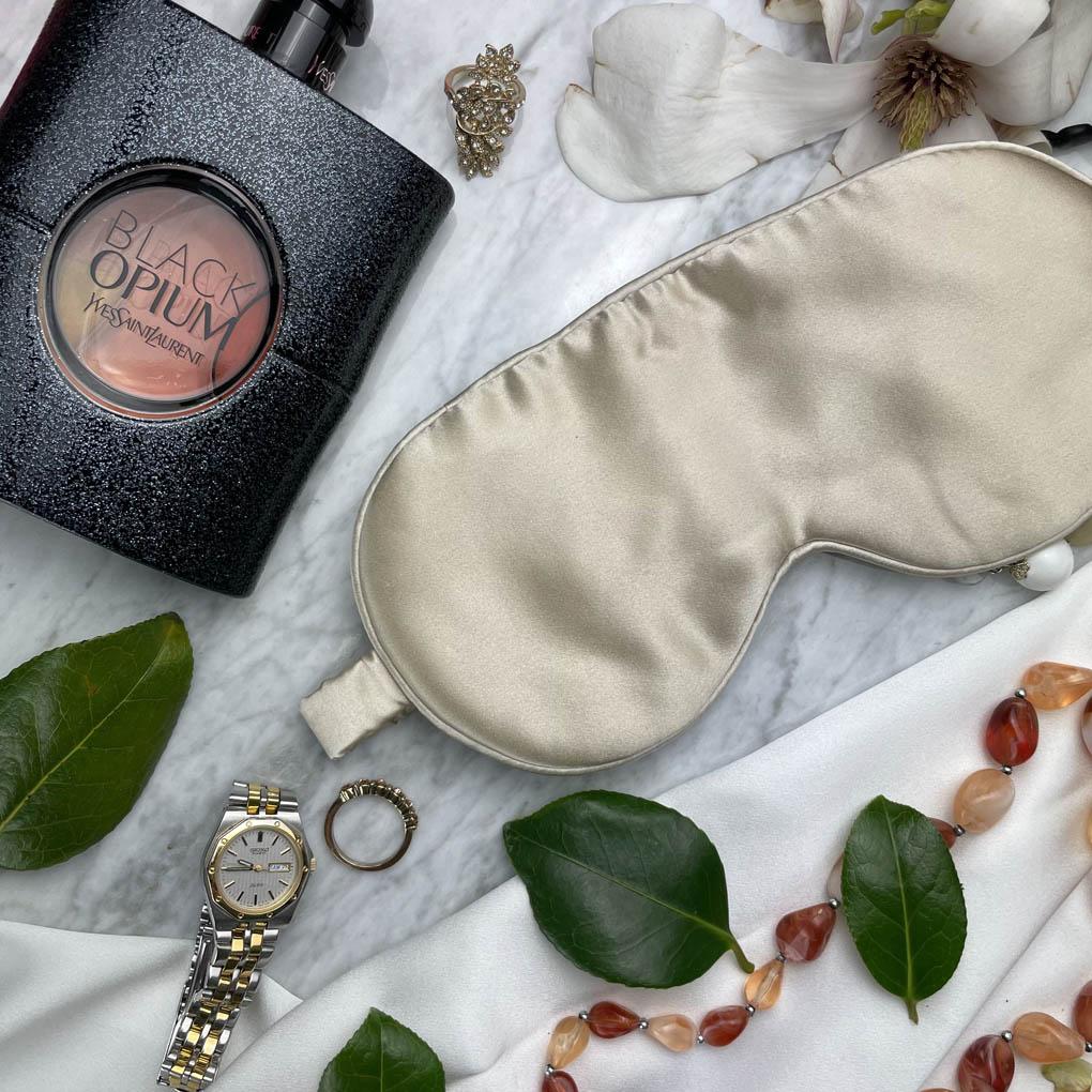 Champagne Silk Sleep Mask