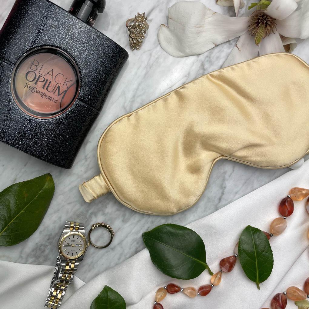 Gold Silk Sleep Mask