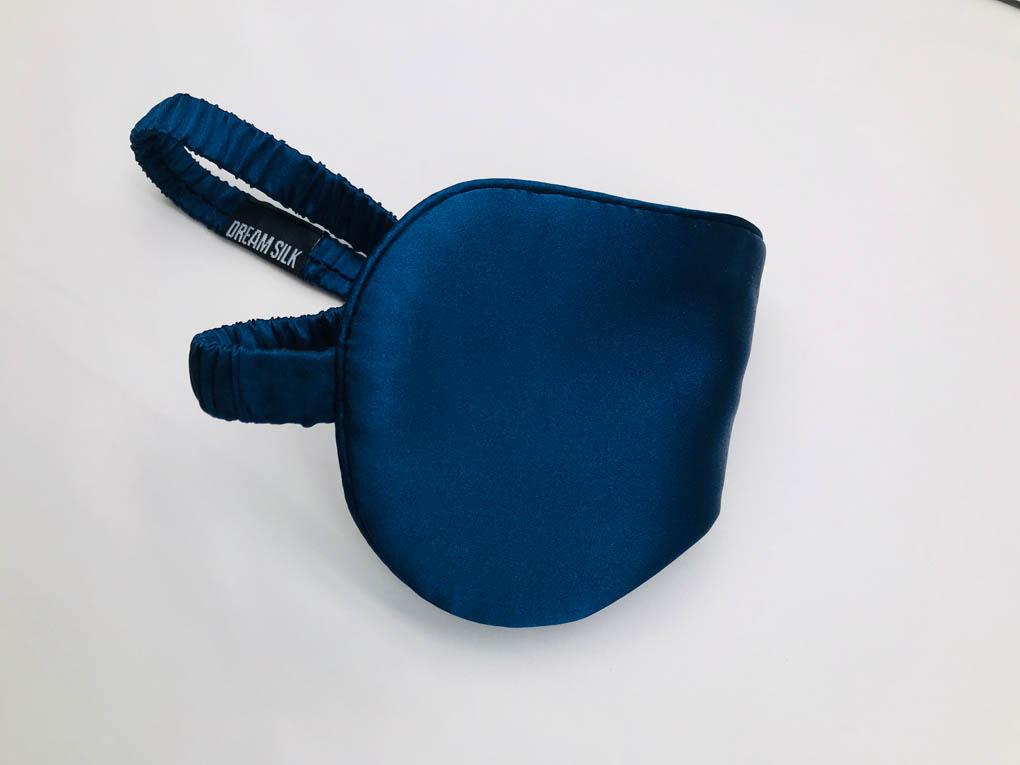 Navy Blue Silk Sleep Mask