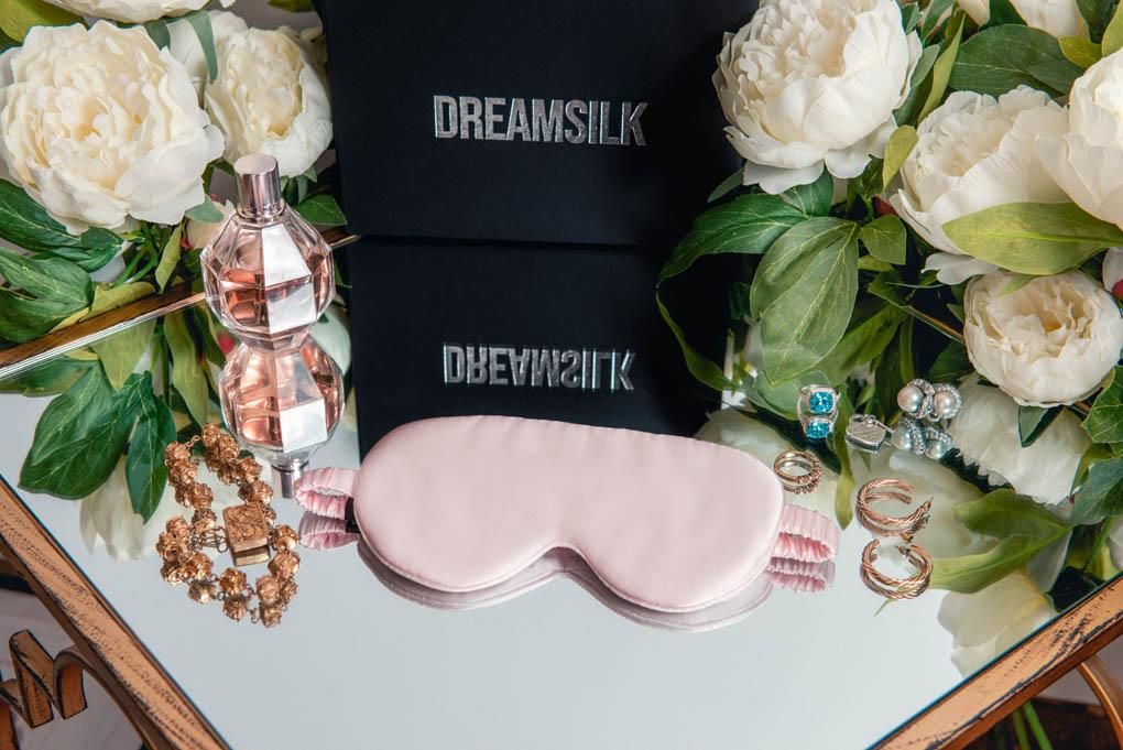 Pink Seashell Silk Sleep Mask