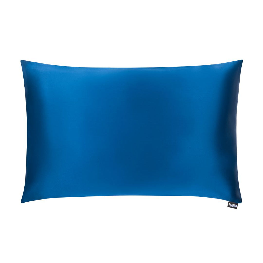Navy Blue Silk Pillowcase - Standard