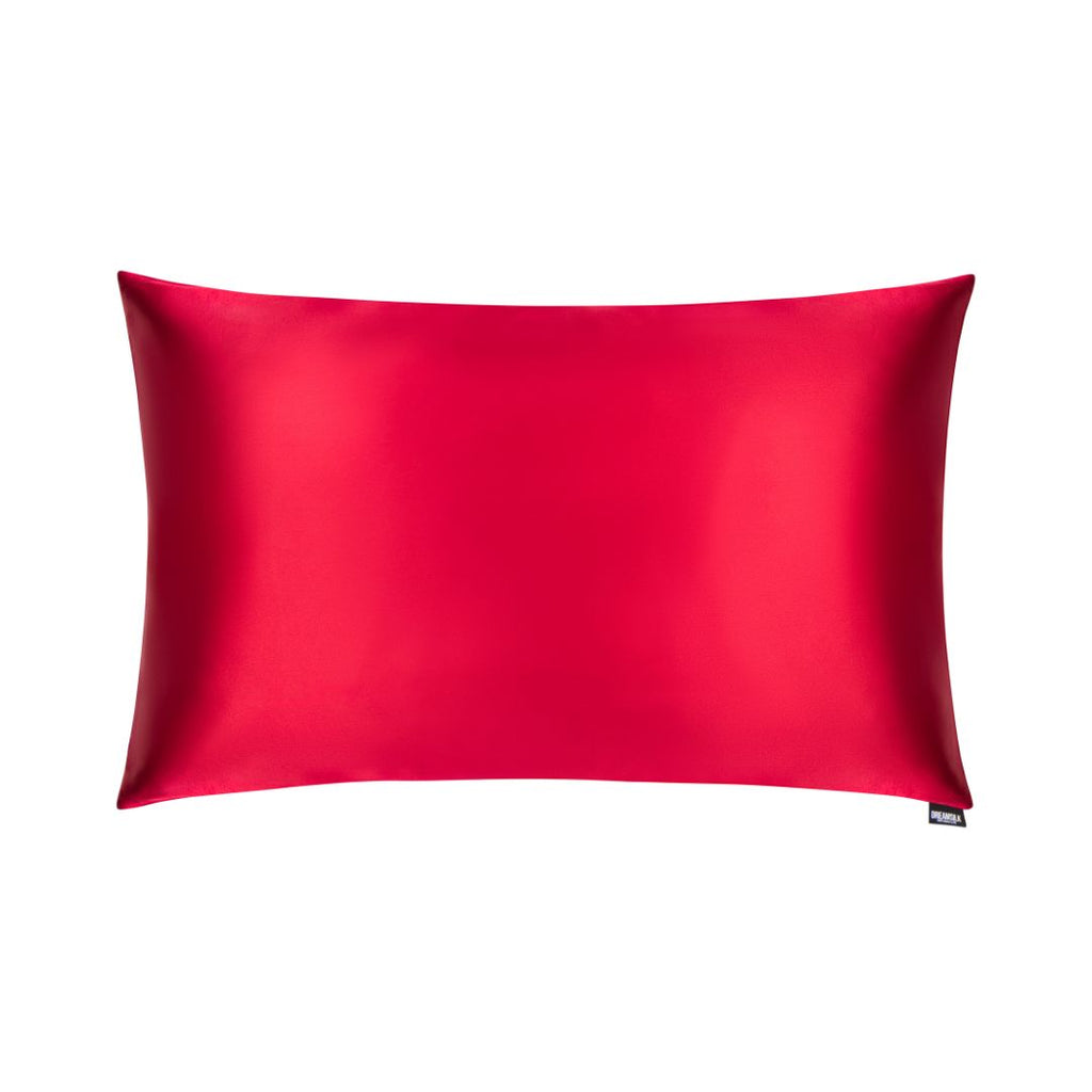Red Wine Silk Pillowcase - Standard