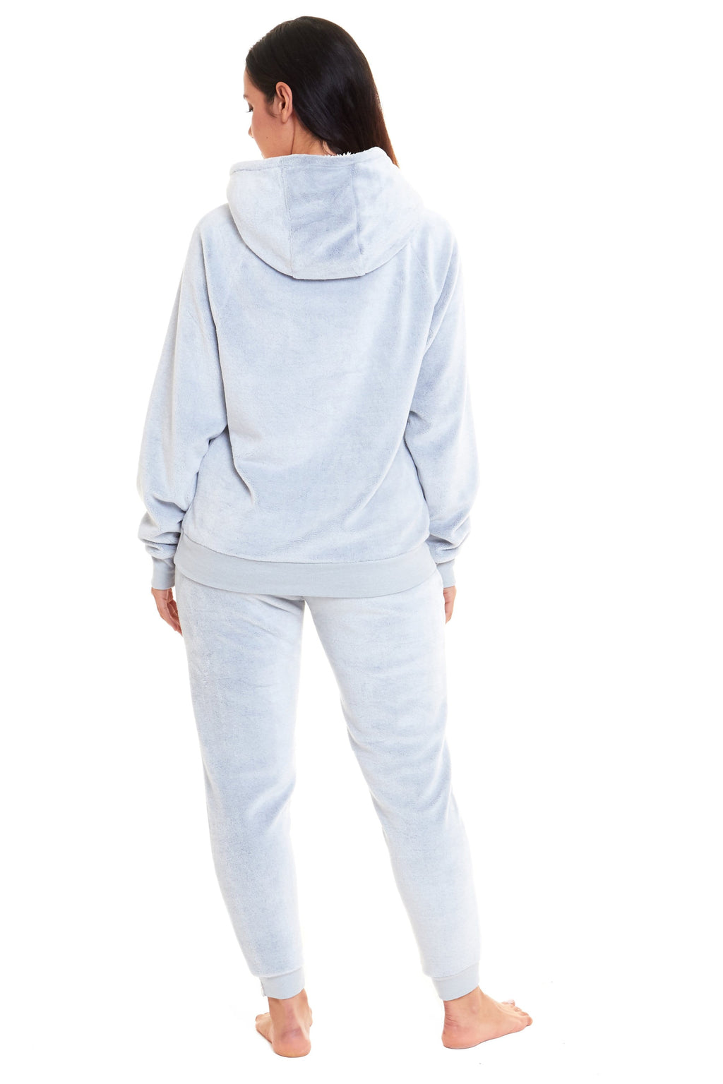 Matching Mother Daughter Koala Bear Hooded Pyjama Set Soft Plush Fleece Flannel Loungewear Nightwear for Women and Girls by Daisy Dreamer